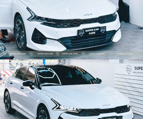 Dán Decal Nóc Đen và Decal Xám Khói Đèn KIA K3