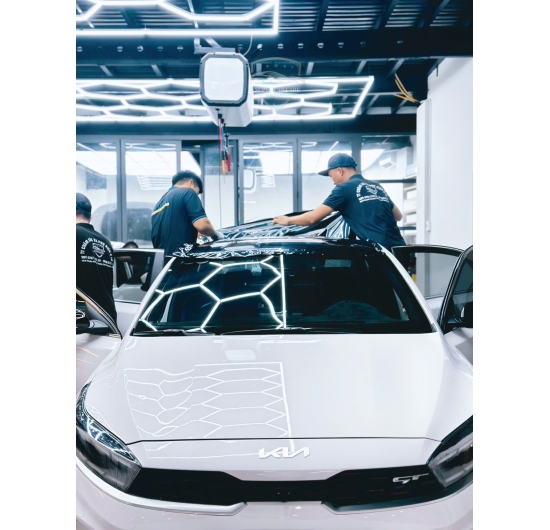 Dán Decal Nóc Đen và Decal Xám Khói Đèn KIA K3