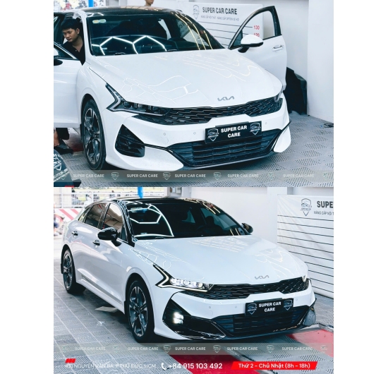 Dán Decal Nóc Đen và Decal Xám Khói Đèn KIA K3